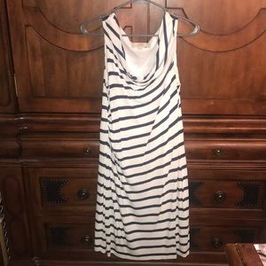 Scoop Neck Striped Dress